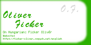 oliver ficker business card